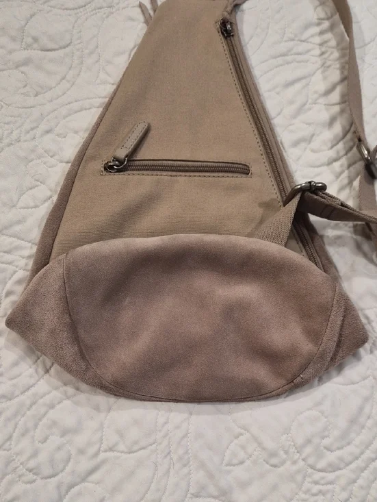 The Sak Taupe Suede Sling Belt Bag - Picture 3 of 8